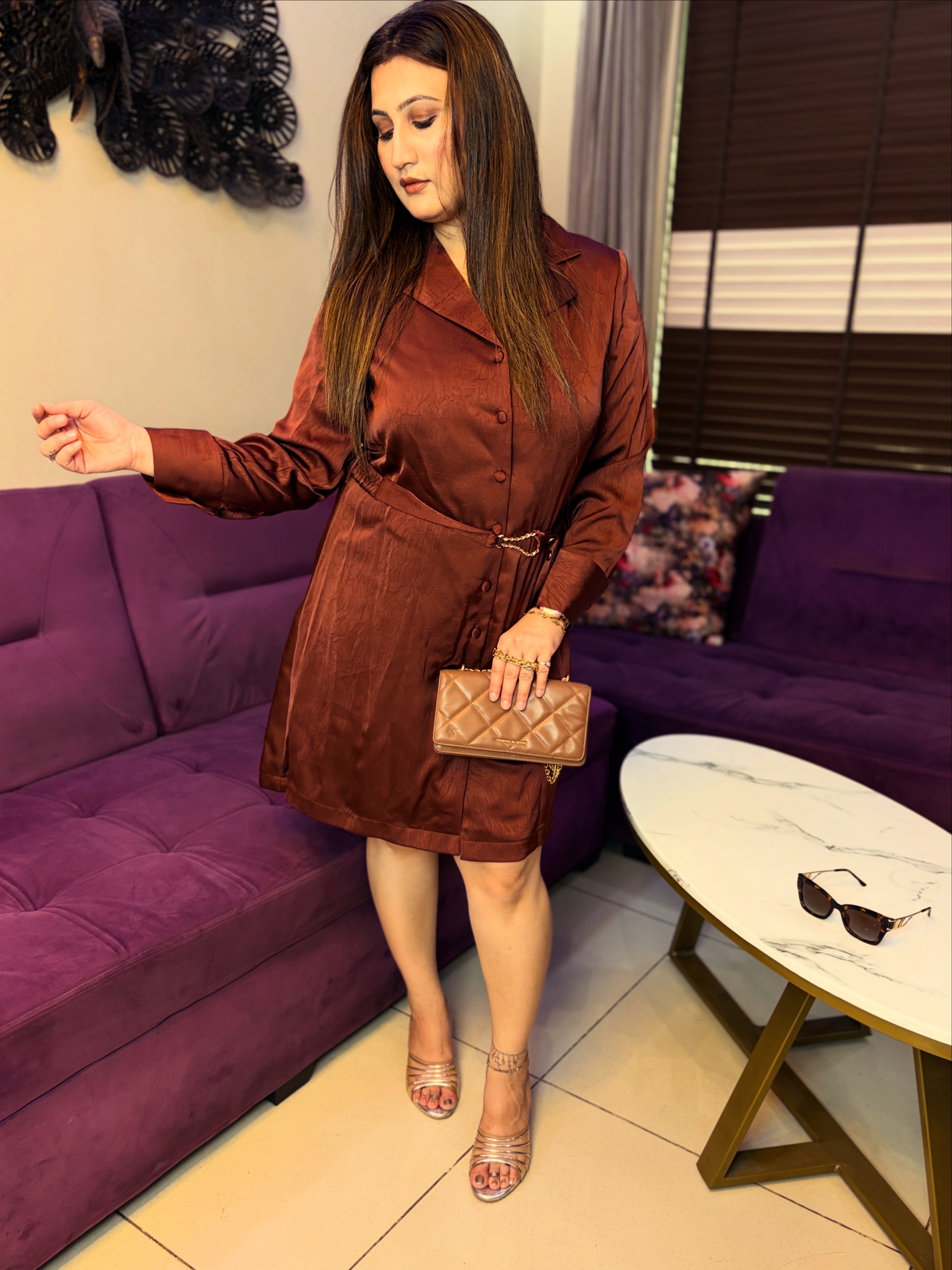 The Liquid Cacao Dress