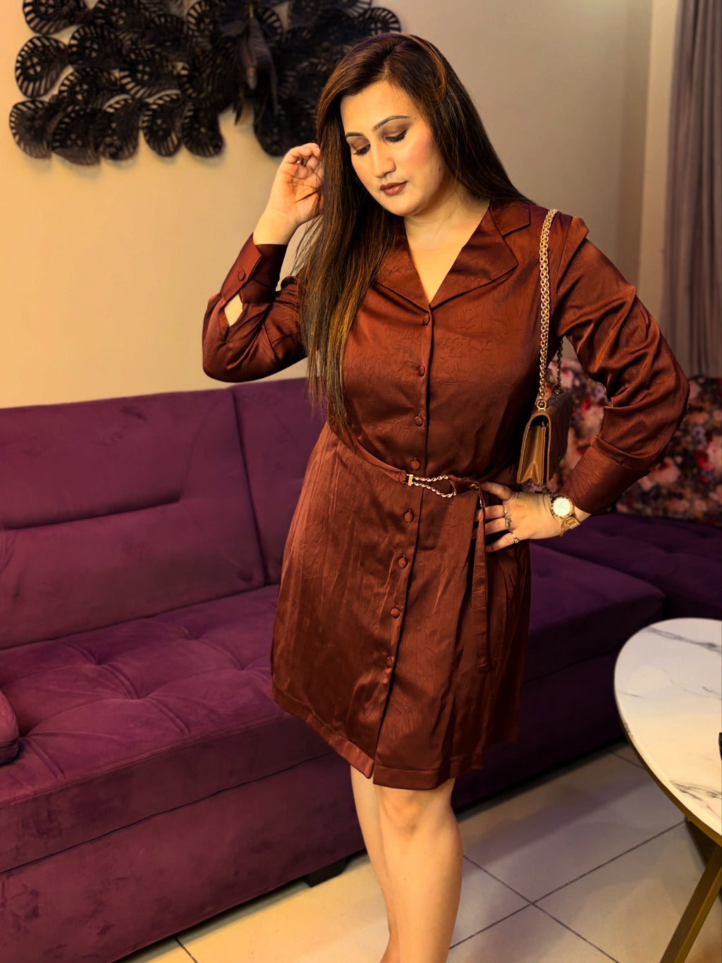 The Liquid Cacao Dress