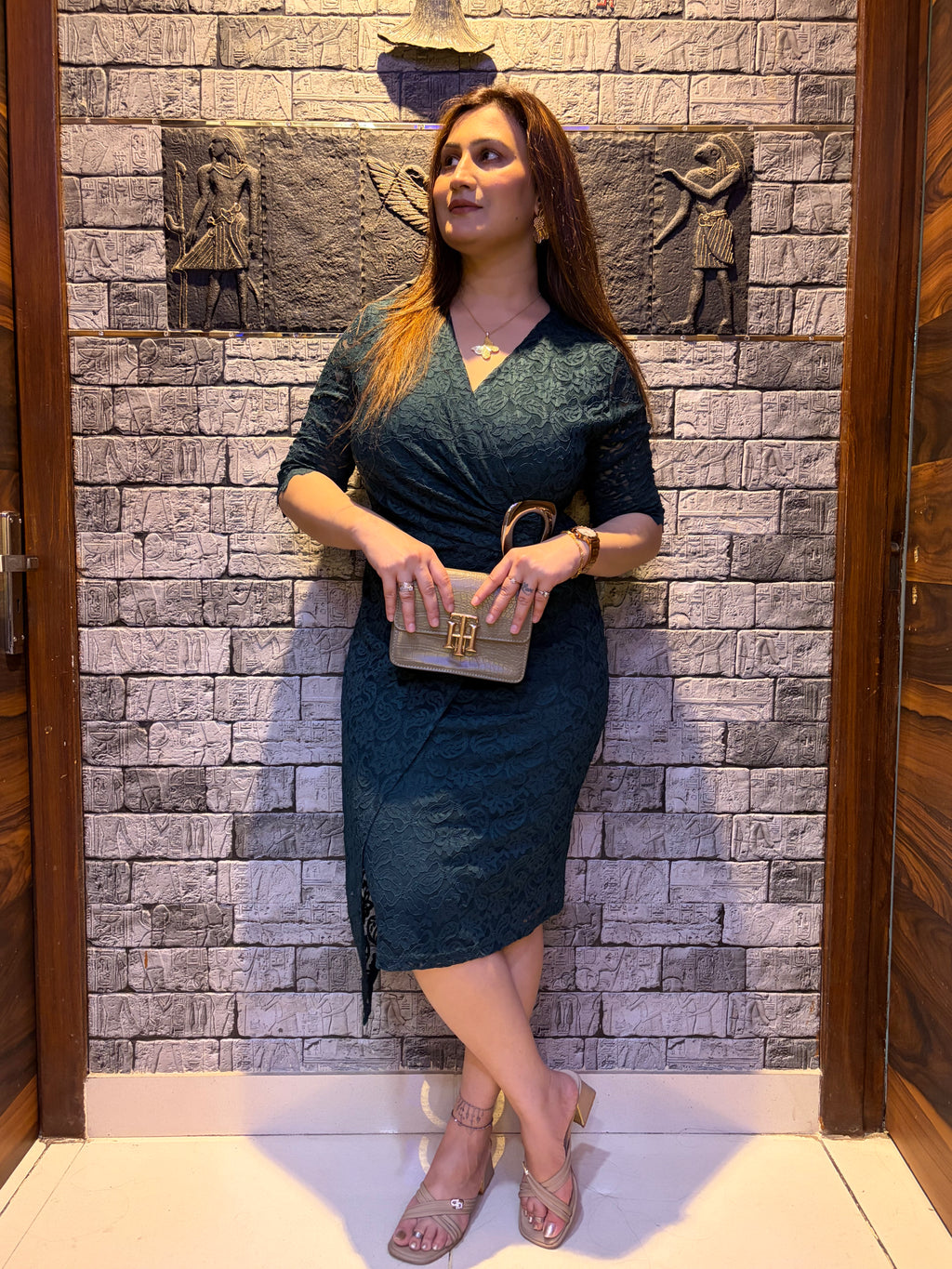 The Lace Wrap Dress