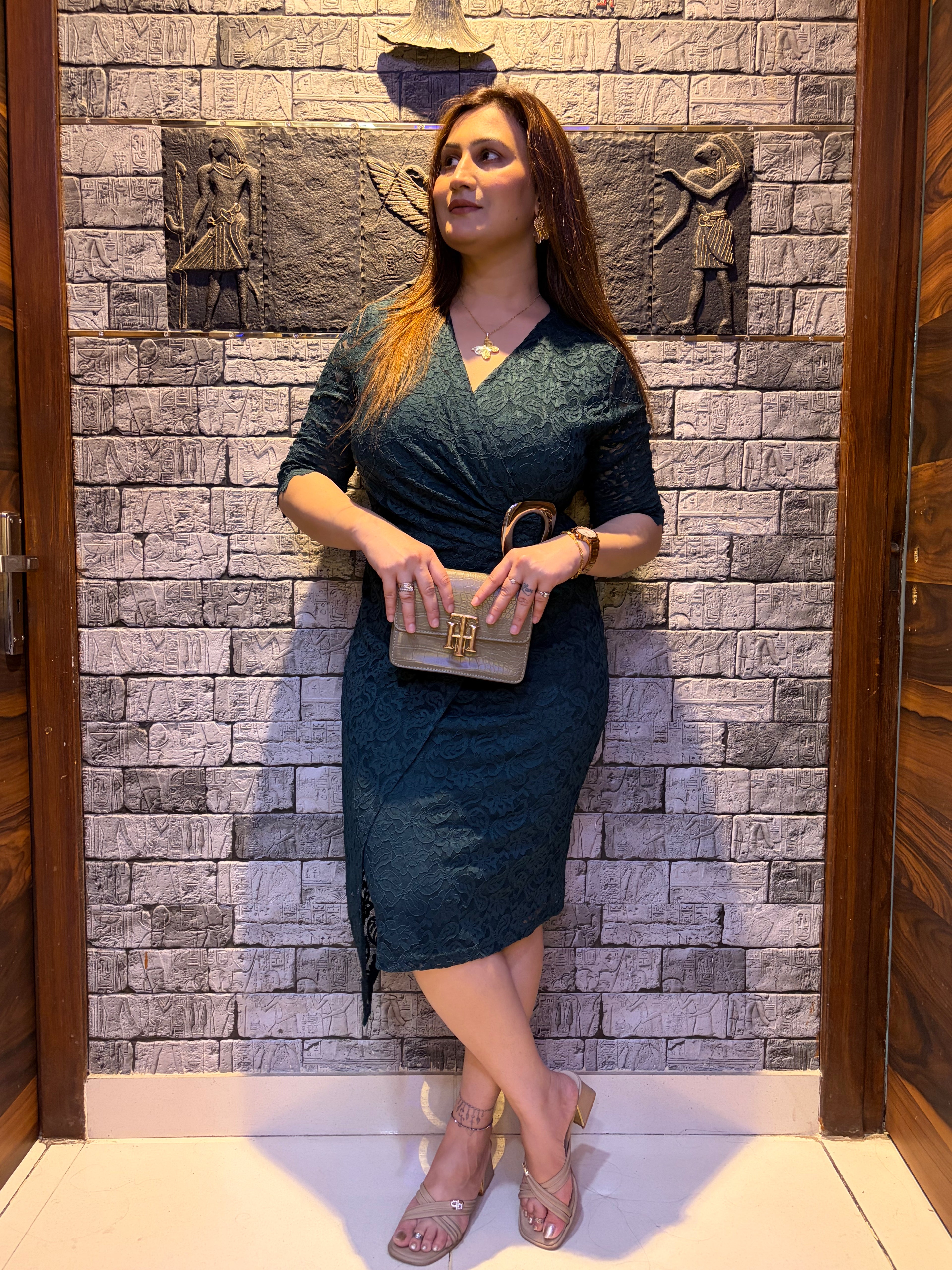 The Lace Wrap Dress