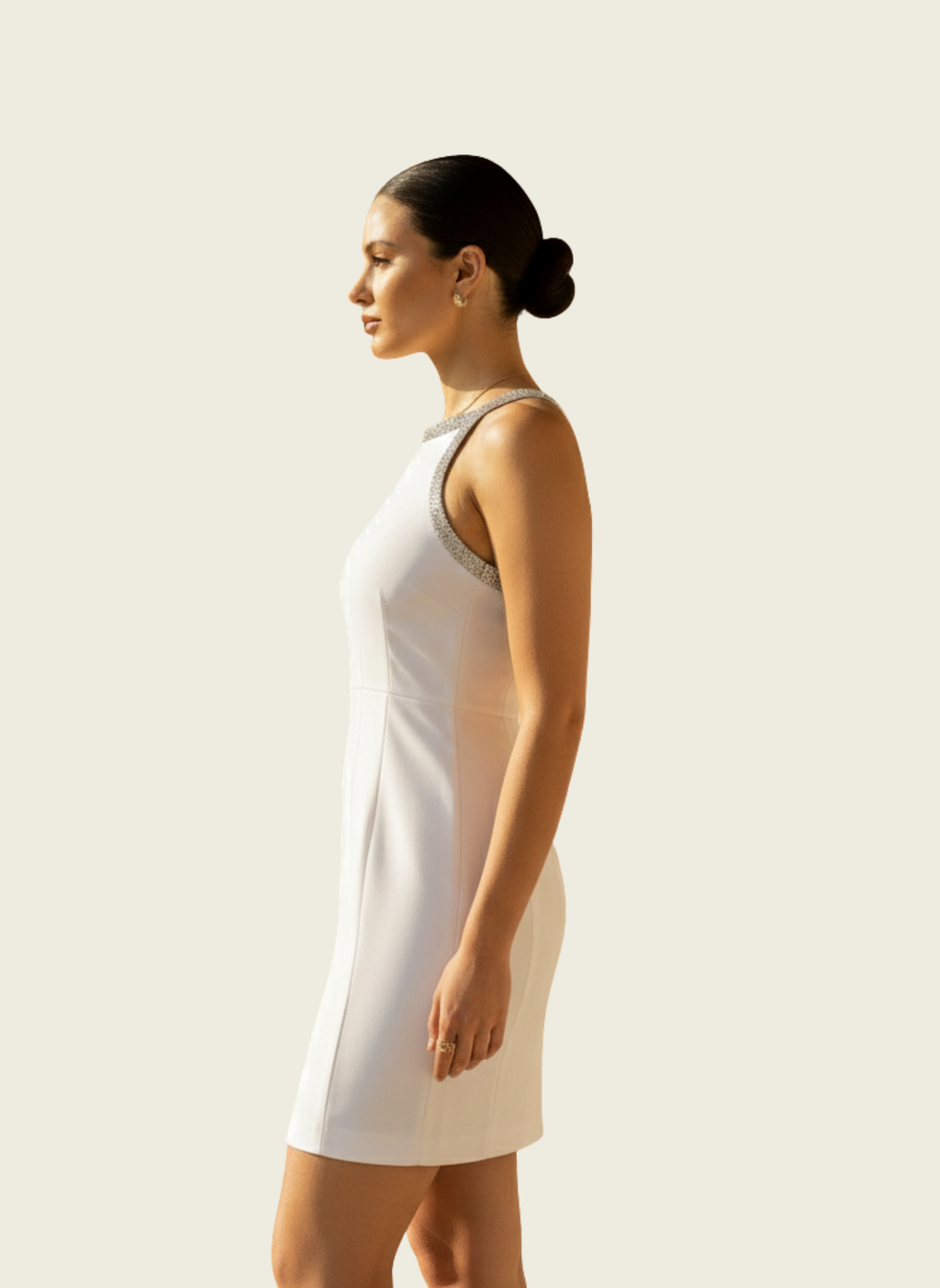 The Embellished Cross-Back Bodycon