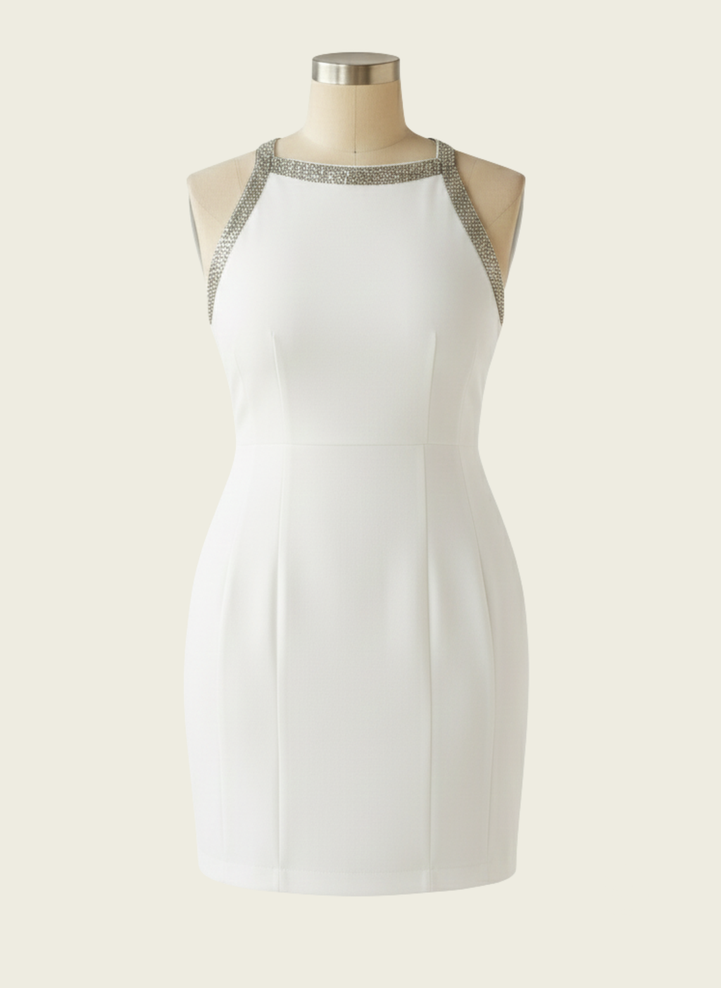 The Embellished Cross-Back Bodycon