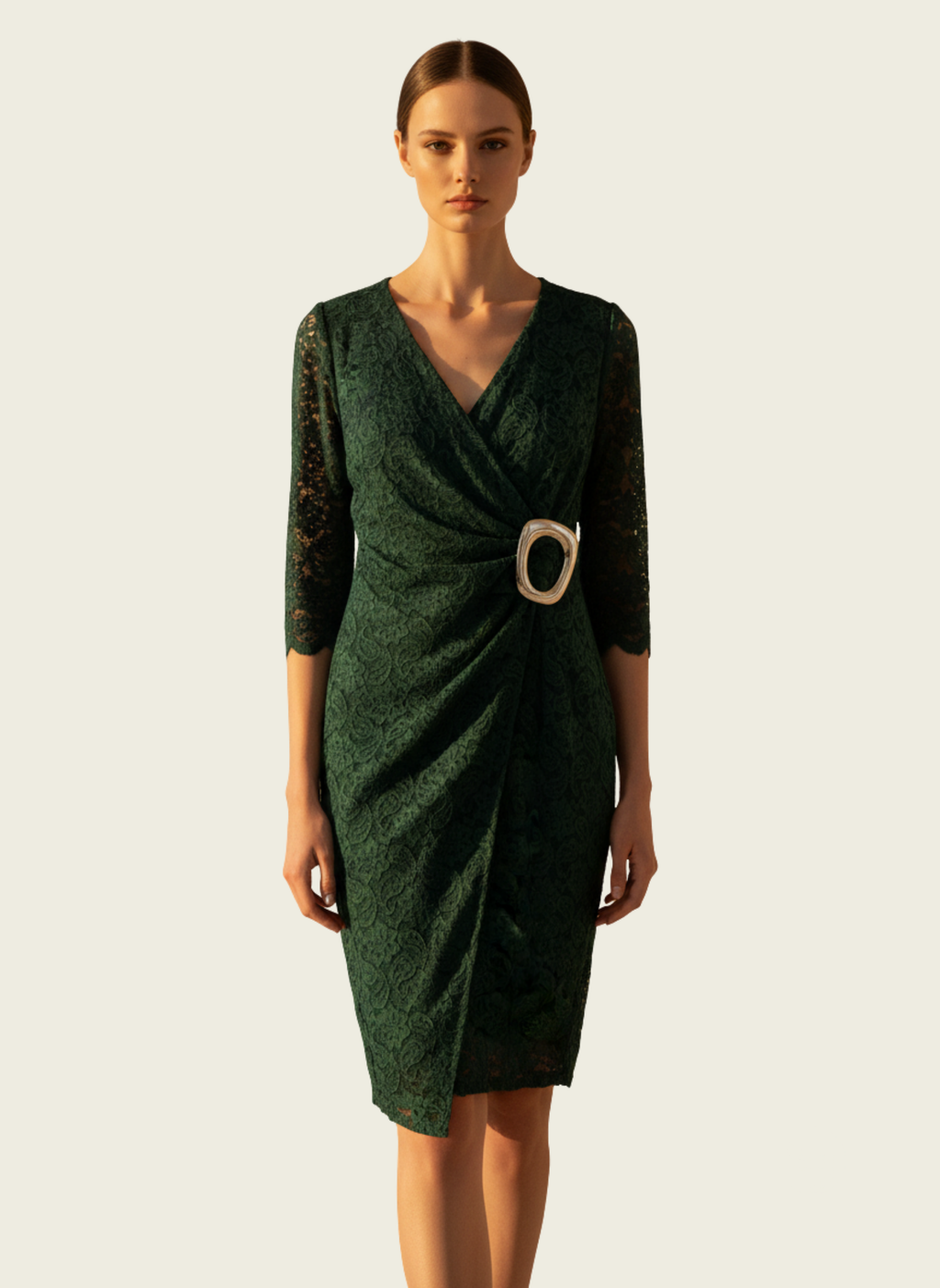 The Lace Wrap Dress