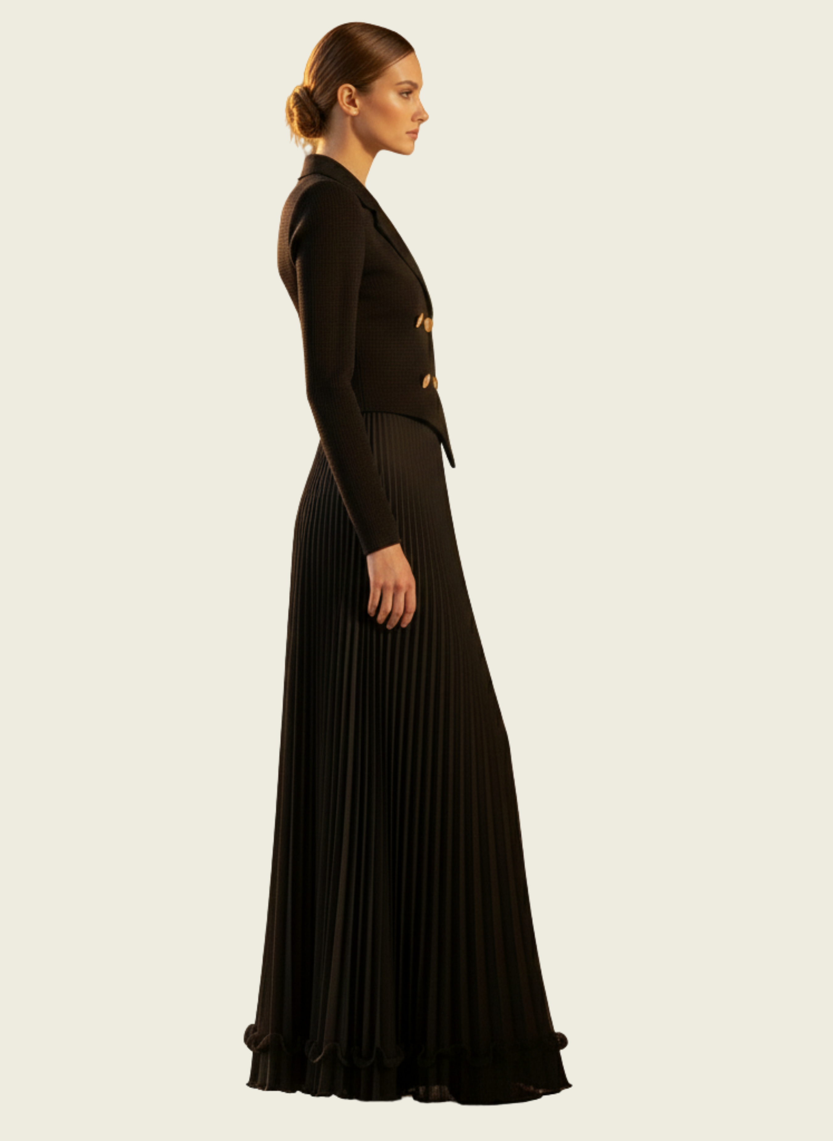 korean formal dress for women Dress Women Fashion Summer Slim A-line Office Lady Formal Elegant Korean Style Trendy Short Sleeve Vintage Retros Double-layer