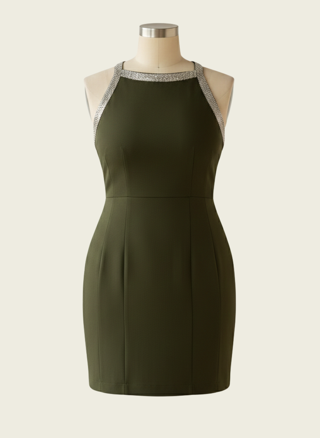 The Embellished Cross-Back Bodycon