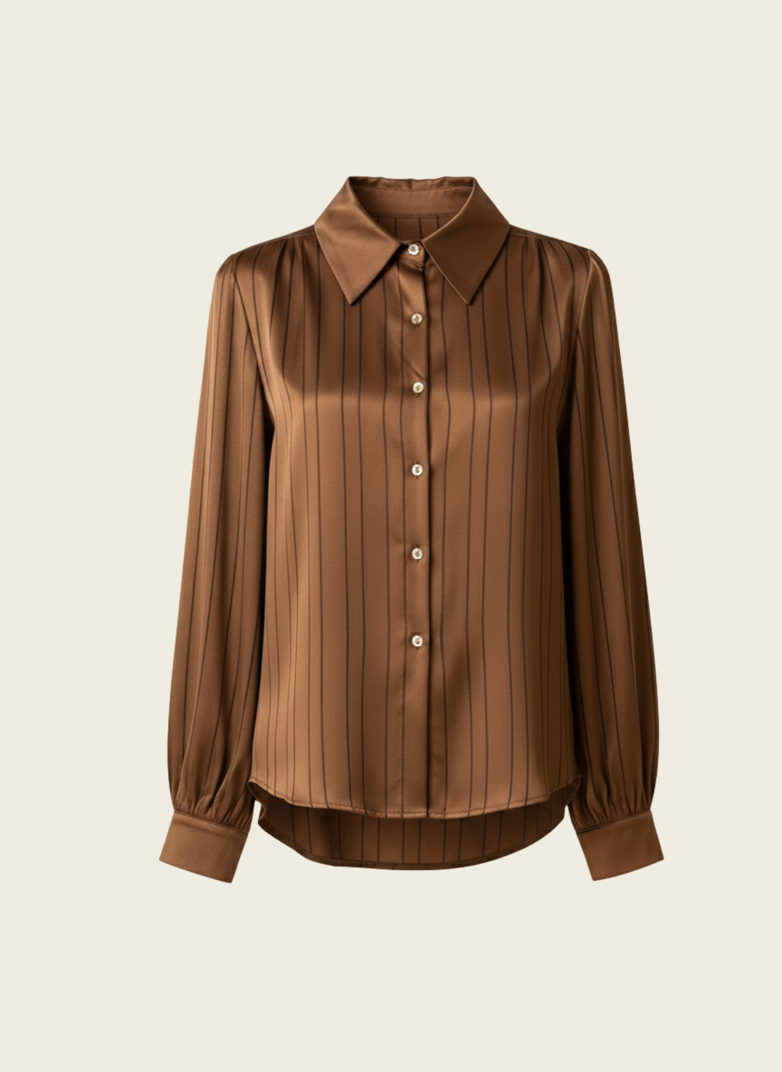 Satin Pinstripe Shirt