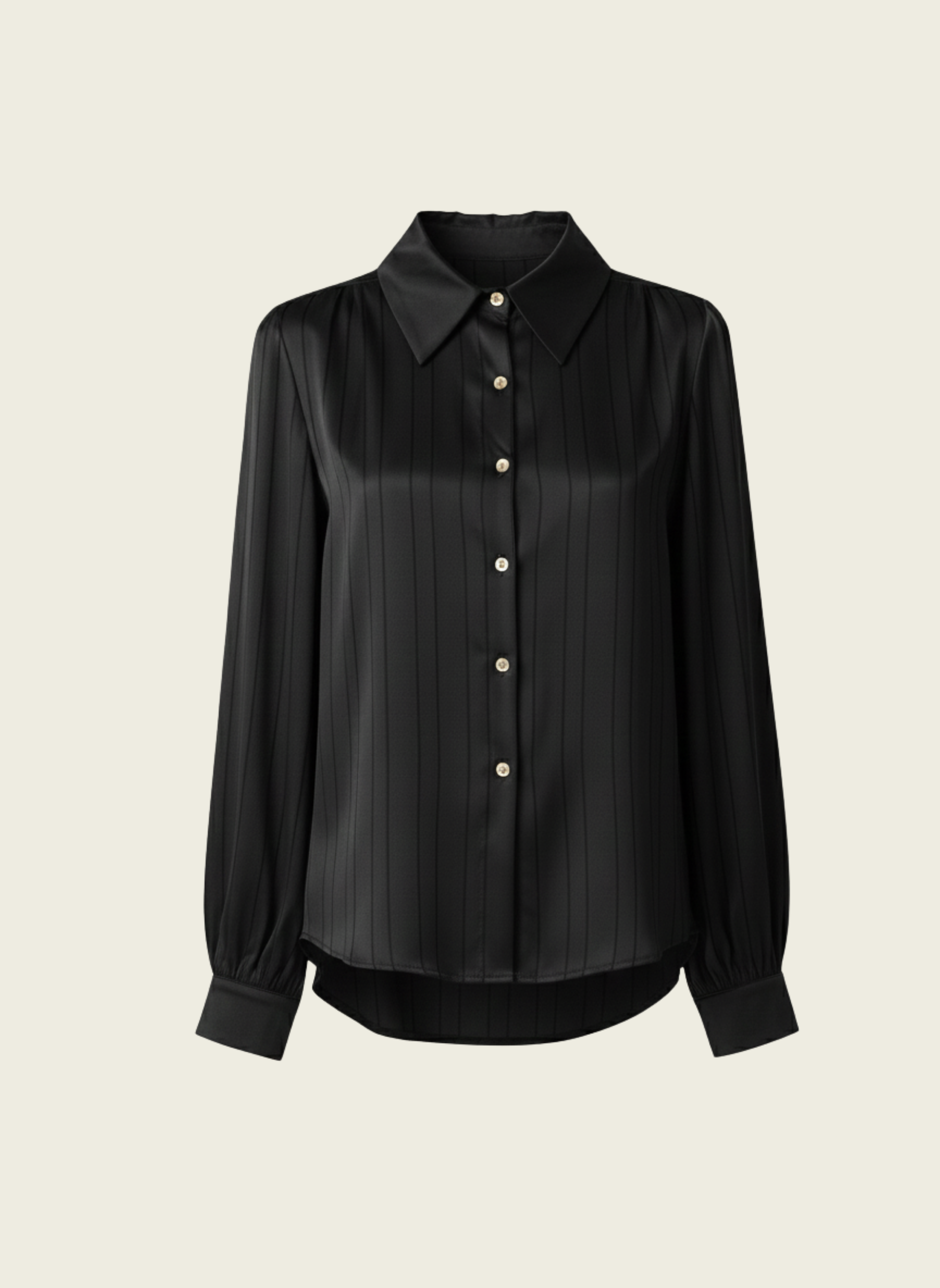 Satin Pinstripe Shirt
