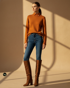 Collared Eyelet Sweater