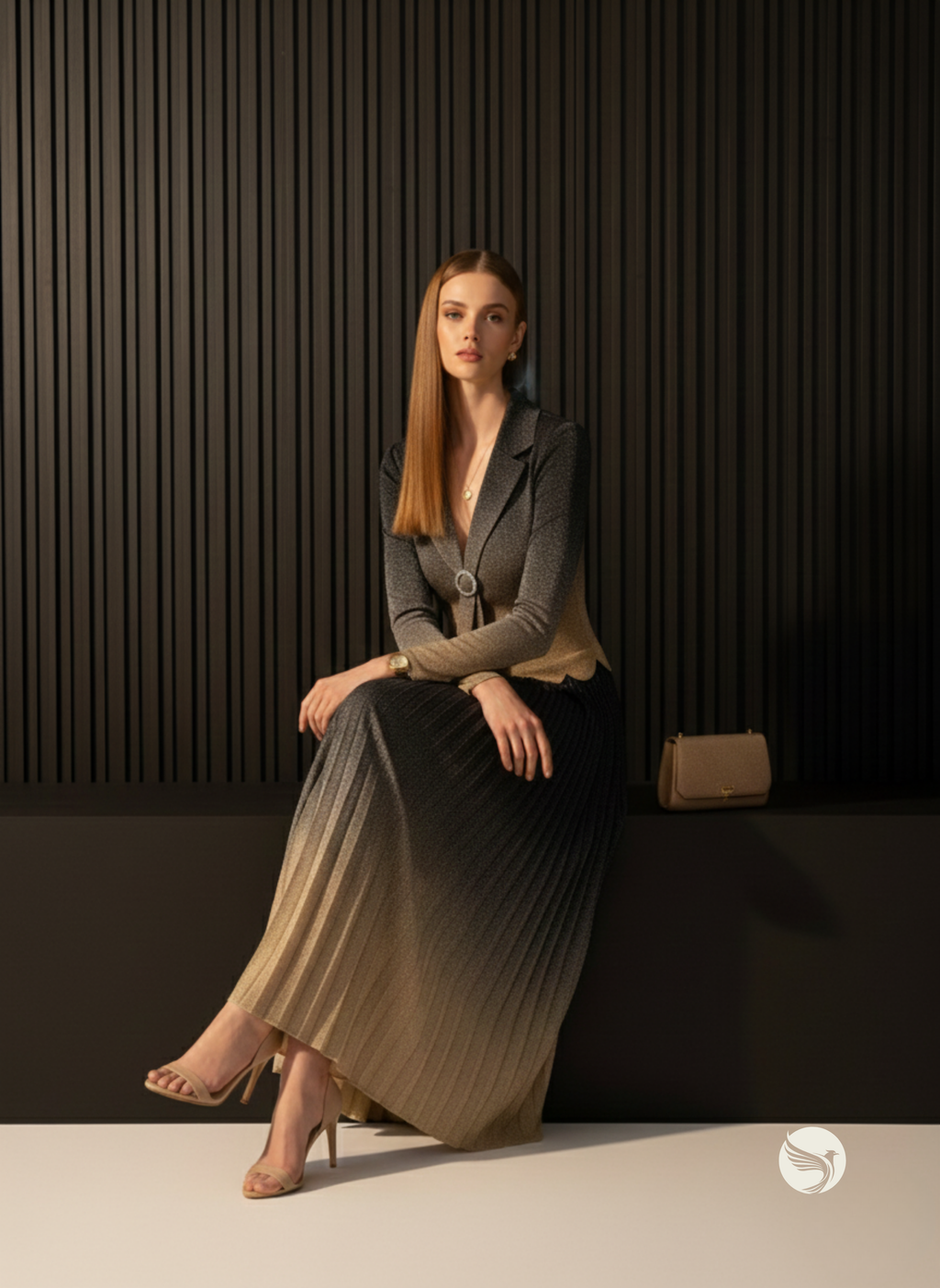 The Sunset Pleated Dress