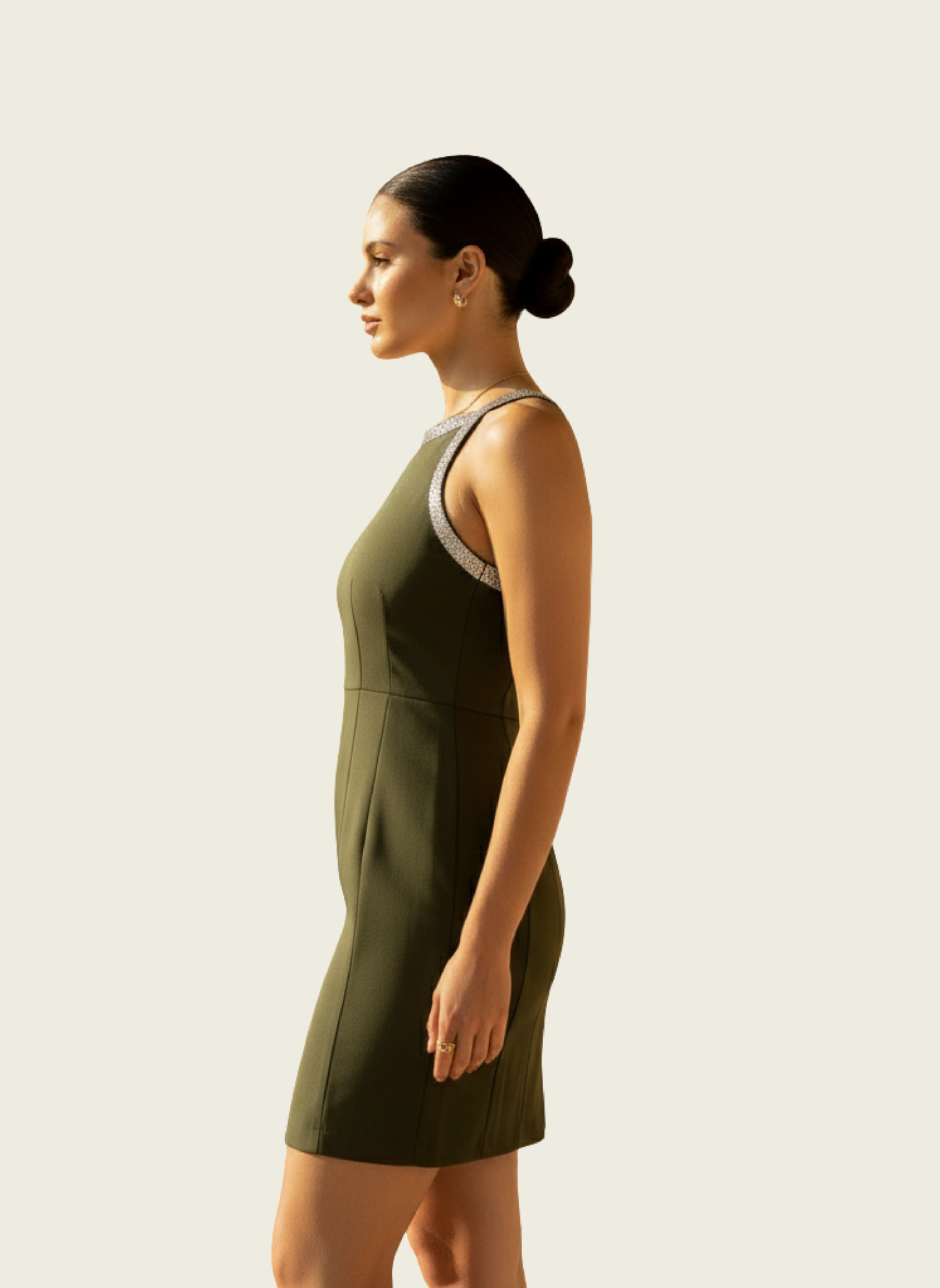 The Embellished Cross-Back Bodycon