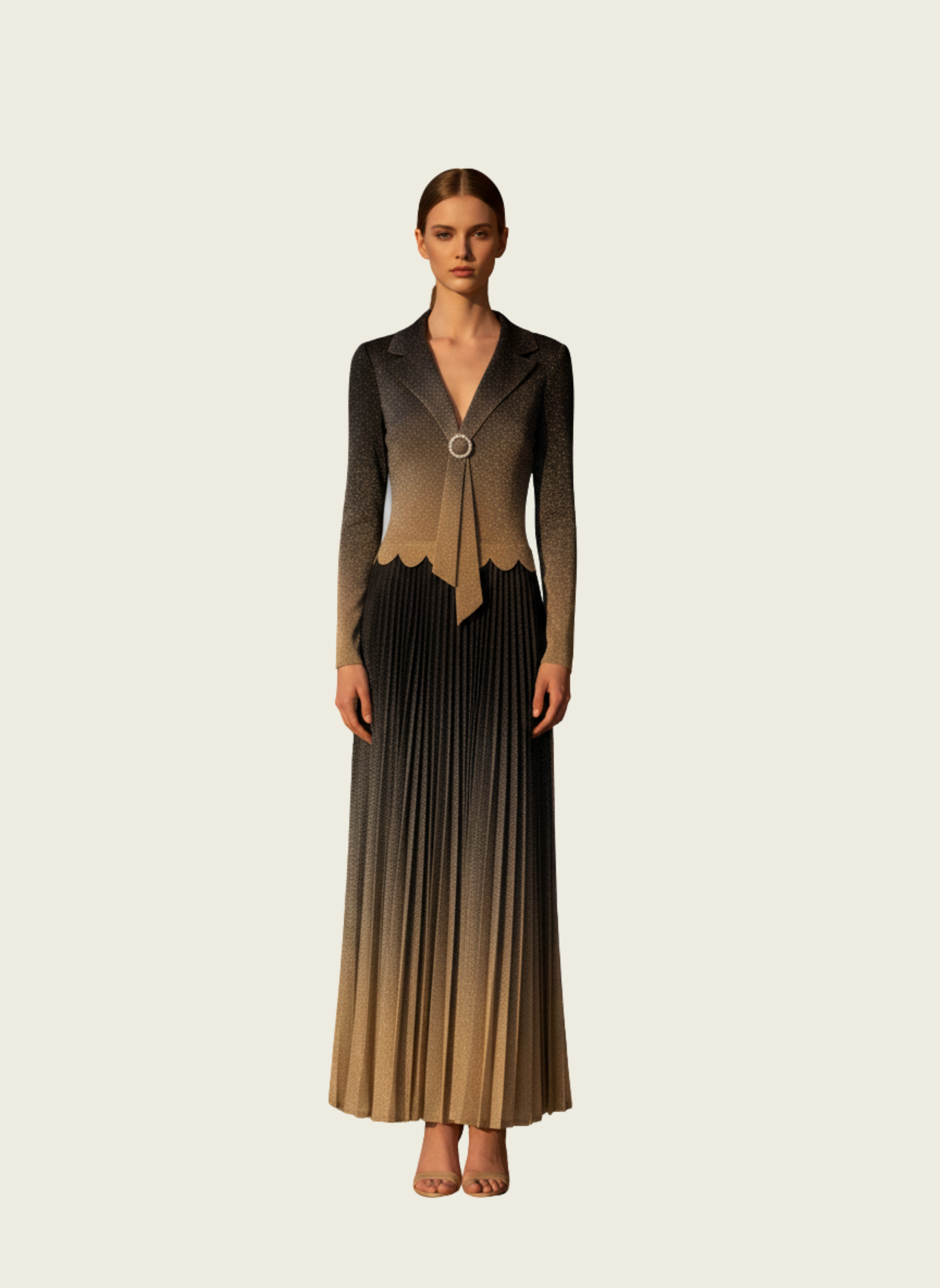 The Sunset Pleated Dress